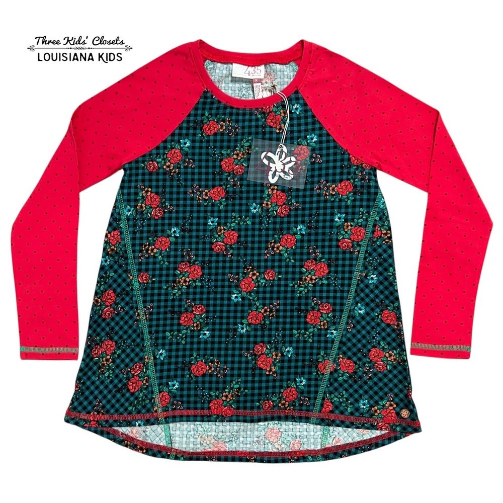 NEW Matilda Jane 435 8Y Choose Your Own Path Jingle Bell Rock Tee Shirt